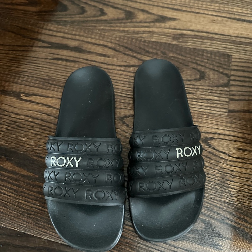 Roxy Black Slide Sandals